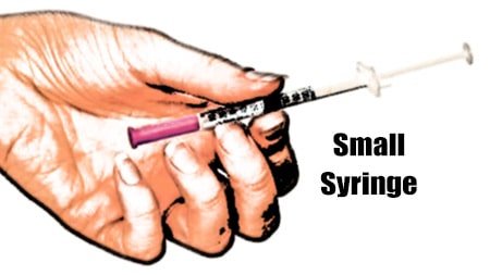 Small syringe