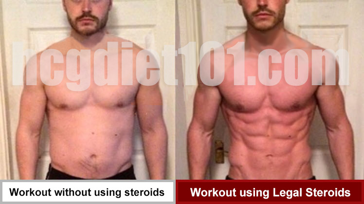 Before and After using Steroids
