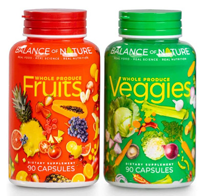 Balance of Nature Fruit and Veggie Supplements