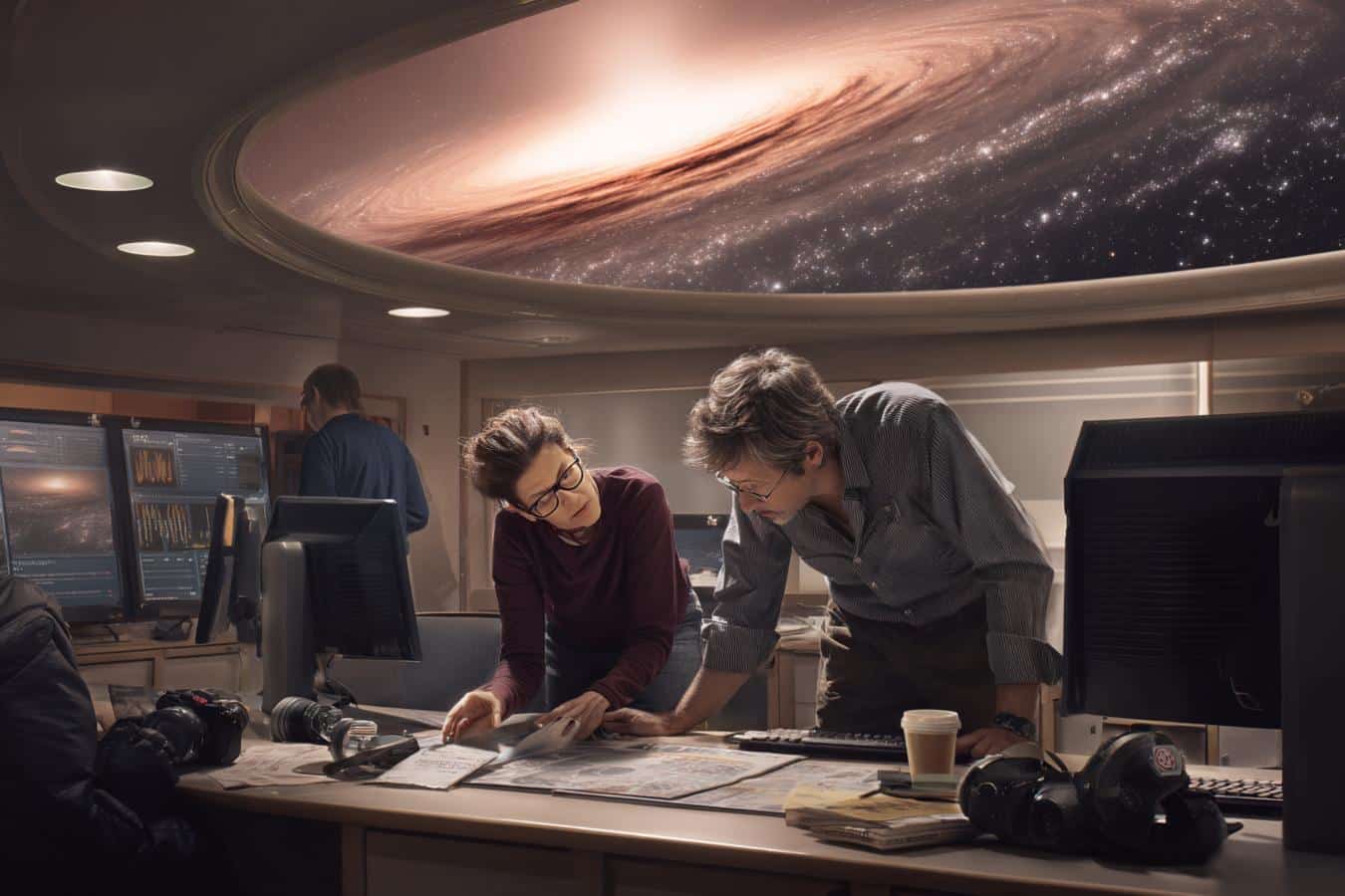 awakening black hole in starburst galaxy