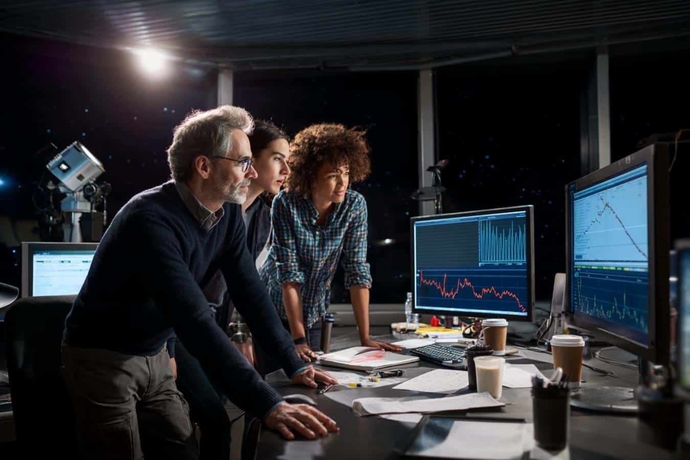 illustration of two colliding exoplanets