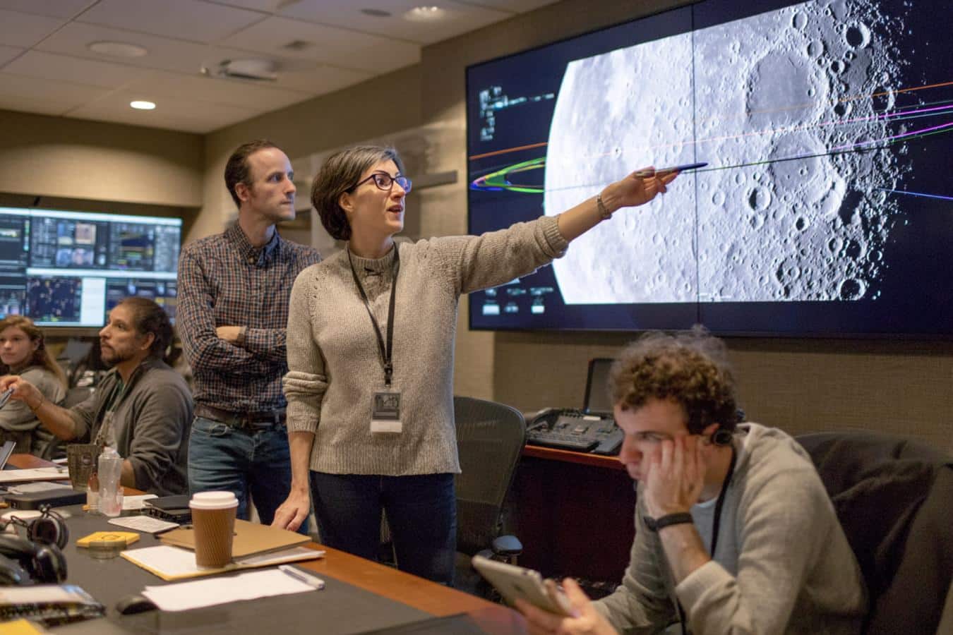 nasa asteroid and moon observation image